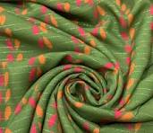 Tecido Viscose Estampada Foil Verde • Conexão Tecidos