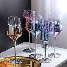 How to use magnetic wine glass charms. Wine Glass Colorful Creative Champagne Flutes Crystalline Wedding Glasses Decoration Wine Cup Party Gift Exqusite Life Home Leather Bag
