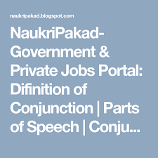 Definition Of Conjunction Parts Of Speech Conjunctions Speech
