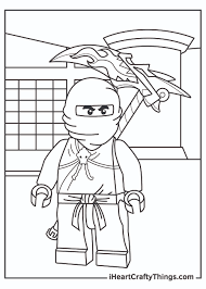 Try to color green ninja lego to unexpected colors! Printable Lego Ninjago Coloring Pages Updated 2021