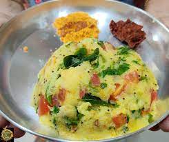 Upma In South Indian Style Is A Flavorful South Indian Breakfast Dish Prepared From Sooji The Ingredients Used To Fl Breakfast Dishes Indian Breakfast Recipes