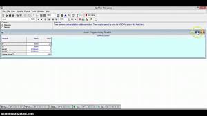 Qm For Windows Linear Programming Youtube