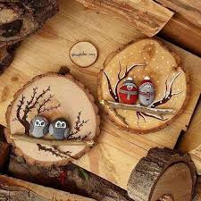 17 Decorations De Noel Diy Avec Des Rondins De Bois Bricolage Noel Facile Ornements De Noel Cadeau Noel Parents