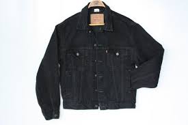 Faded black denim jacket sz medium. 90s Black Levis Jacket Oversized Jean Jacket Grunge Unisex Denim Jacket Levi Trucker Jacket Faded Black Denim Womens Mens S M L Black Denim Jean Jacket Grunge Oversized Jean Jacket