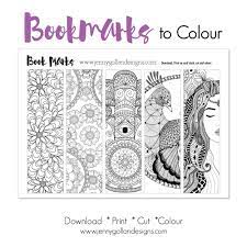 In my house, bookmarks tend to disappear or get damaged really fast. Colour Your Own Bookmarks Coloring Bookmarks Coloring Books Bookmark Coloring Pages