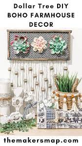 Dollar Tree Boho Farmhouse Diy Creative How To Diy Dollar Tree Decor Dollar Tree Diy Crafts Diy Boho Decor