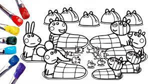 Peppa pig coloring pages youtube. Peppa Pig Sleepover With Friends Peppa Pig Coloring Book Youtube