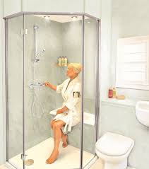 Sit Down Showers For Seniors Bathe Safely Amazing Bathrooms Bathroom Spa Small Bathroom