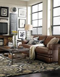 Parker contemporary genuine brown leather sofa couch set via. Living Room Ideas With Dark Brown Leather Sofa Novocom Top