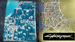 The Poster Of The Cyberpunk 2077 Reveals The Map Size Huge Cyberpunk 2077 Cyberpunk Night City