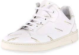All clothing shoes bags accessories jewelry and watches gifts what to wear. Balenciaga Logo Print Mid Top Lace Up Sneakers Sneakers Mid Top Sneakers Lace Tops