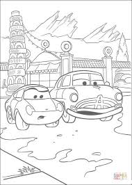 Cars was released in 2006, and cars 2: Sally And Doc Hudson From Disney Cars Coloring Pages Cartoons Coloring Pages Coloring Pages For Kids And Adults