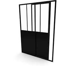 Porte coulissante atelier 120 cm. Porte De Douche Fabrik Porte Coulissante Aurlane Bricozor