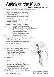 Don't forget to subscribe our channel.all rights administer. Song Angels On The Moon By Thriving Ivory 3 Pages Esl Worksheet By Mariong
