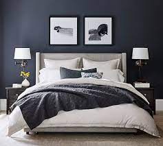 Channel tufted velvet on the headbord and footboard add style and flair to this upholstered bed. Elliot Shelter Upholstered Footboard Storage Platform Bed Upholstered Bed Master Bedroom Upholstered Beds Upholstered Platform Bed