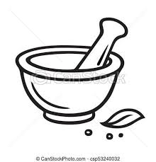 Black And White Bowl Of Fruit Clipart Mortar And Pestle Vector Stock Illustration Royalty Free Illustrations Stock Clip Art Icon Stock Clipart Icons Mortar And Pestle Outline Drawings Mortar