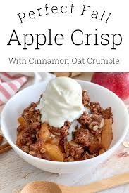 Warm Apple Crisp With Oats And Cinnamon Recipe Apple Crisp Cinnamon Recipes Apple Crisp No Oats