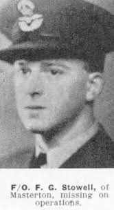 Flying Officer ( Air Bomber ) Frederick George Stowell (1920-1944)