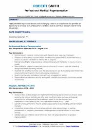 To gain a sales representative position with riselot co. Medical Representative Resume Samples Qwikresume