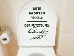 Pin Auf Toilettenaufkleber Wc Deckel Sticker