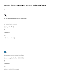 Home a part of conversation questions for the esl classroom. Interior Design Questions Answers Polls Debates