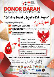 Orang dengan penyakit menular 10. Rumah Kakek Pasraman Satyam Eva Jayate Gelar Donor Darah Sambut Hari Lahir Pancasila