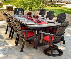 Amish furniture factory offers you gorgeous amish lawn furniture to act as an incentive to get you out of the office, out of the tv room, and into the nirvana of your lawn, garden or patio area. Berlin Gardens 44 X 96 Garden Classic Rectangular Table Set Outdoor Furniture Sets Rectangular Table Outdoor Dining Set