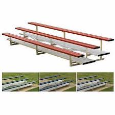 3 Row 15 L Red Powder Coated Bleacher Walmart Com In 2020 Outdoor Bleachers Powder Coating