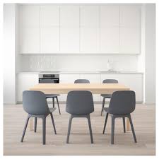 ekedalen odger table and 6 chairs birch blue ikea ikea dining table dining table height modern dinning table