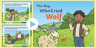 The villagers ran to help him, but when they arrived they couldn't see a wolf. The Boy Who Cried Wolf Powerpoint Aesop S Fables Resources