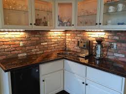 brick backsplash kitchen