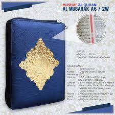 Hundredrooms vergleicht angebote von den größten anbietern und findet den besten preis. Grosir Al Quran Saku Al Mubarak Resleting A6 Warna Biru Shopee Indonesia