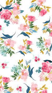 Blooming Wall Vintage Flower Trees Wallpaper Wall Mural For Livingroom Bedroom Kitchen 57 Square Ft Emerald Green Fondos Acuarela Fondos De Pantalla De Iphone Fondos De Colores