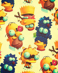 Simpson Family Crazy Art Deconstructed Art Simpsons Art The Simpsons