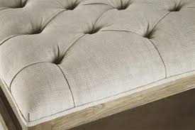 Diy tufted fabric ottoman ((…from an old table)). Hanz French Country Cream Natural Oak Wood Tufted Square Coffee Table Ottoman Kathy Kuo Home