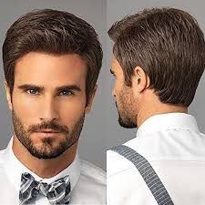 This is because cool short haircuts for men are stylish yet easy to manage and quick to style. Handsome Short Straight Brown Hair For Men Rose Net High Temperature Silk Fluffy Short Hair Wish