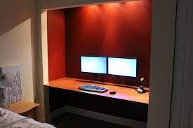 My Closet Office Nook Battlestation Album On Imgur Bedroom Setup Office Nook Closet Office