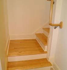 There needs to be balists ( vertical ) rail no farther than every 3″ to keep kids from falling off the stairs. Basement Remodeling Ideas Basement Stairs Ideas