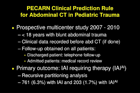 Image result for PECARN Pediatric Intra-Abdominal Injury Algorithm