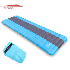 Inflatable Camping Mat No Pump Outdoor Camp Tent Sleeping Pad Breathable Damp Proof Single Air Mat Mattress Review Camping Mat Sleeping Pads Tent Camping