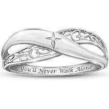Pure Faith Engraved Silver Diamond Ring For Daughter Sterling Silver Diamond Rings Silver Diamond Ring Silver Diamonds