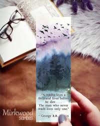 Literary Gift Fantasy Book Lover Watercolor Bookmark Grrm Etsy In 2020 Watercolor Bookmarks Gifts For Readers Literary Gifts