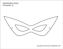 See our disclaimer use these jumbo superhero word cutouts for superhero parties or for decorating any comic book enthusiast's room! Superhero Mask Templates Free Printable Templates Coloring Pages Firstpalette Com