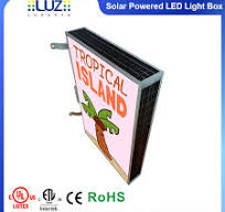 15 x 23 Outdoor Advertising Solar Lightbox for Wall or Pole ...