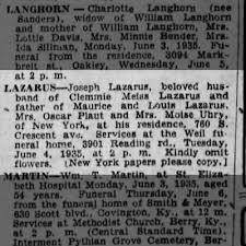 Joseph Lazarus, father of Louis Lazarus