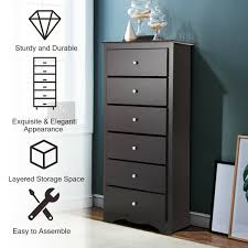 Bespoke 5 drawer storage chest of drawers unit. Entryway Furniture Tall Storage Cabinet Hallway Black Giantex 6 Drawer Chest Wooden Dresser Clothes Organizer Bedroom Bedroom Furniture Home Kitchen Femsa Com