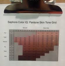 Sephora Color Iq Pantone Skin Tone Grid Sephora Sephora