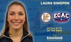 Simpson is Women's Swimming & Diving Athlete of the Week