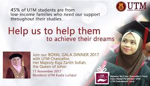 Its medium of instruction is english. Universiti Teknologi Malaysia Utm On Twitter Help Us To Help Them To Achieve Their Dreams Join Our Royal Gala Dinner 2017 Visit Https T Co Qhmlwbx57v Utmcares Https T Co Gccrge9fp8