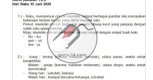 Jawaban Soal Tvri Rabu 10 Juni Kelas 1 2 3 Di 2020 Buku Literasi Bahasa Tubuh